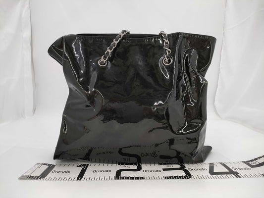 CHANEL Patent Leather Bonbon Chain Shoulder Bag