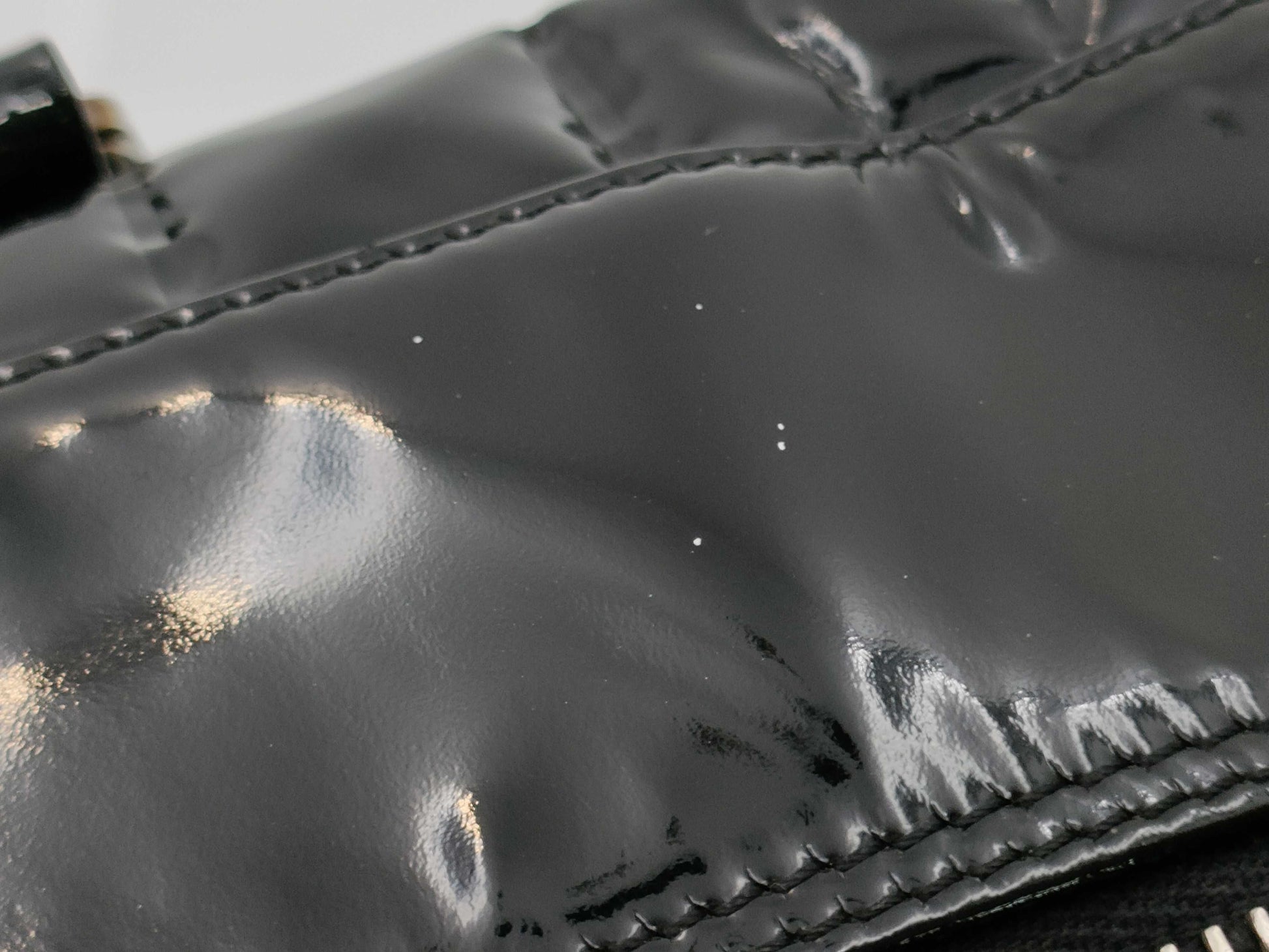 CHANEL Chocolate Bar Patent Handbag