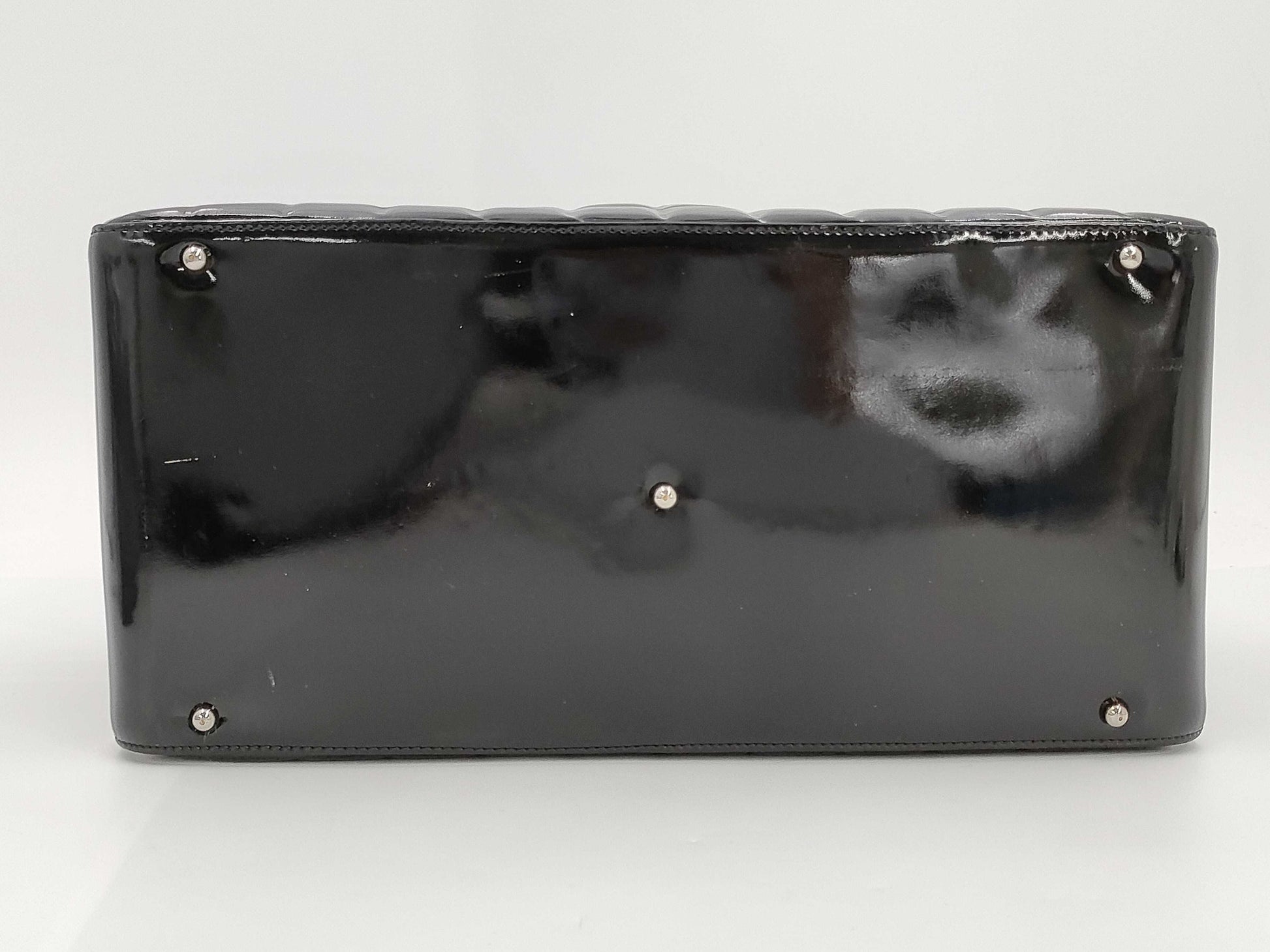CHANEL Chocolate Bar Patent Handbag