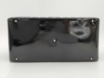 CHANEL Chocolate Bar Patent Handbag