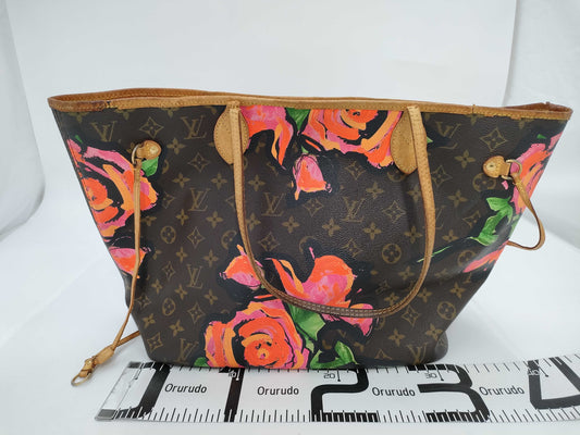 LOUIS VUITTON Monogram Rose Neverfull MM Shoulder Bag