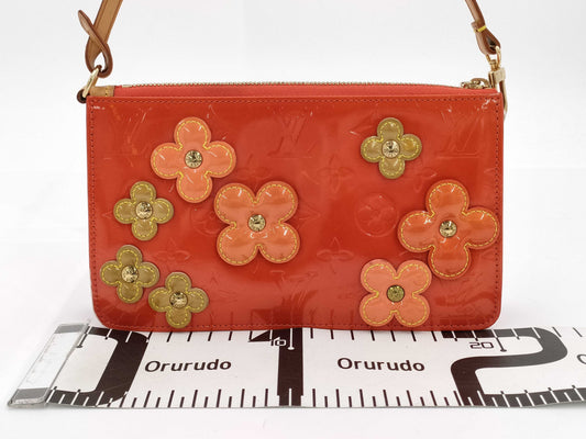 LOUIS VUITTON Monogram Vernis Flower Lexington Pouch