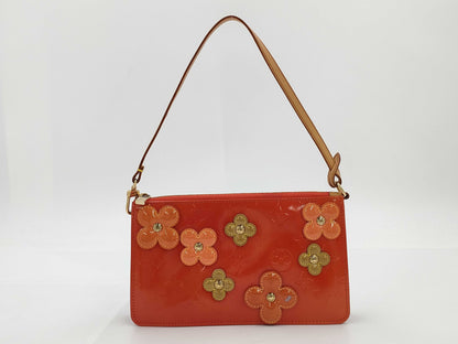 LOUIS VUITTON Monogram Vernis Flower Lexington Pouch
