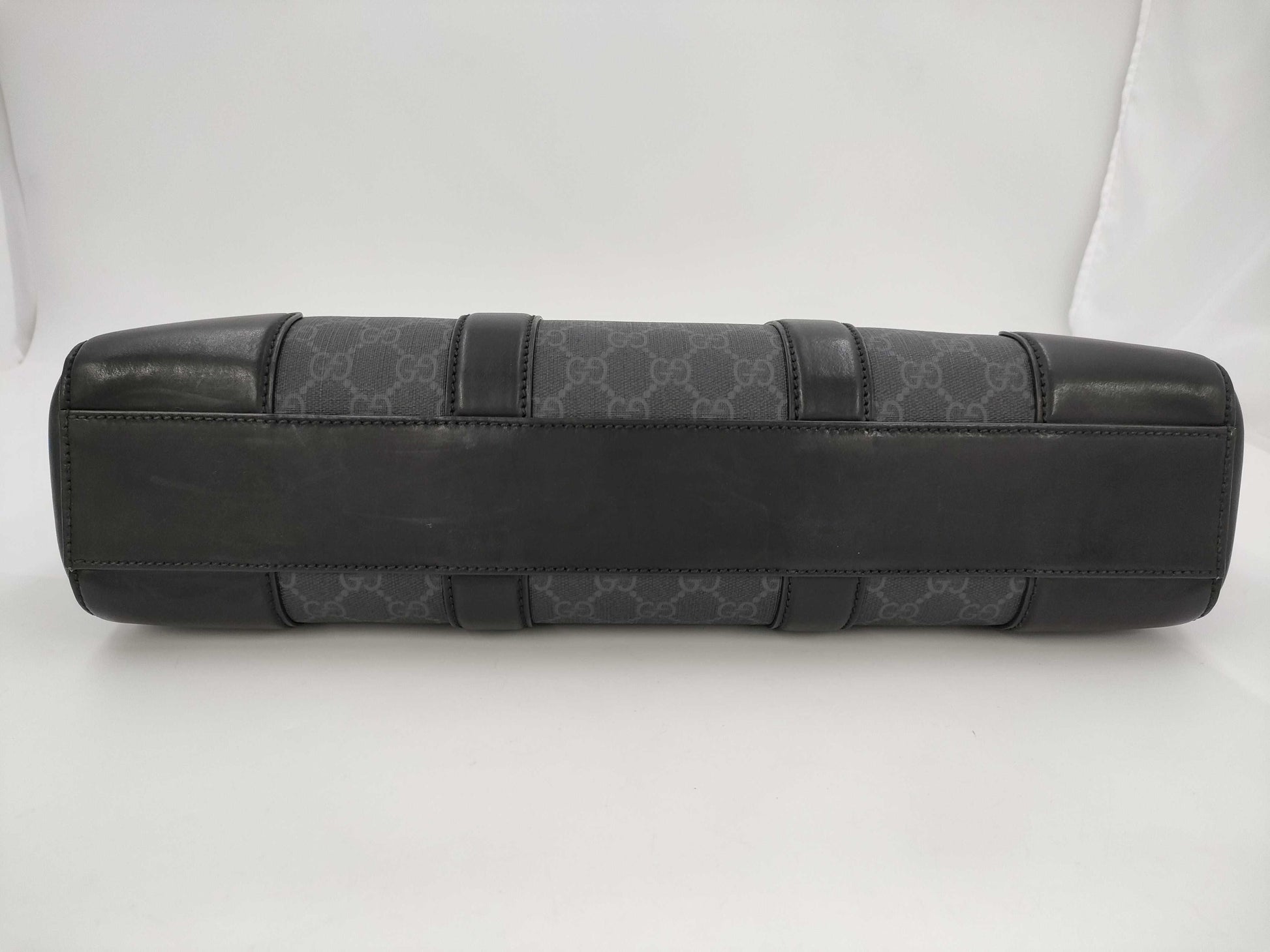 GUCCI GG Supreme Briefcase PVC/Leather Business Bag