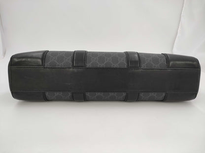 GUCCI GG Supreme Briefcase PVC/Leather Business Bag