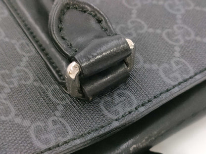 GUCCI GG Supreme Briefcase PVC/Leather Business Bag