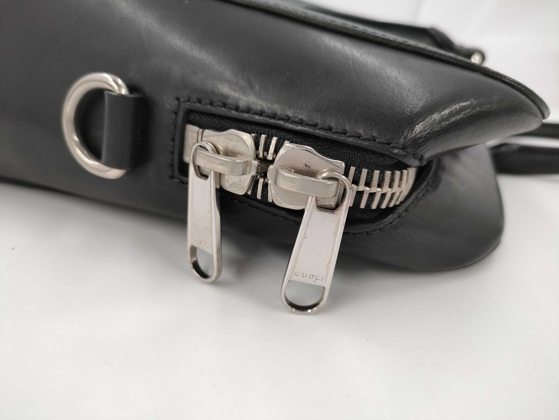 GUCCI GG Supreme Briefcase PVC/Leather Business Bag
