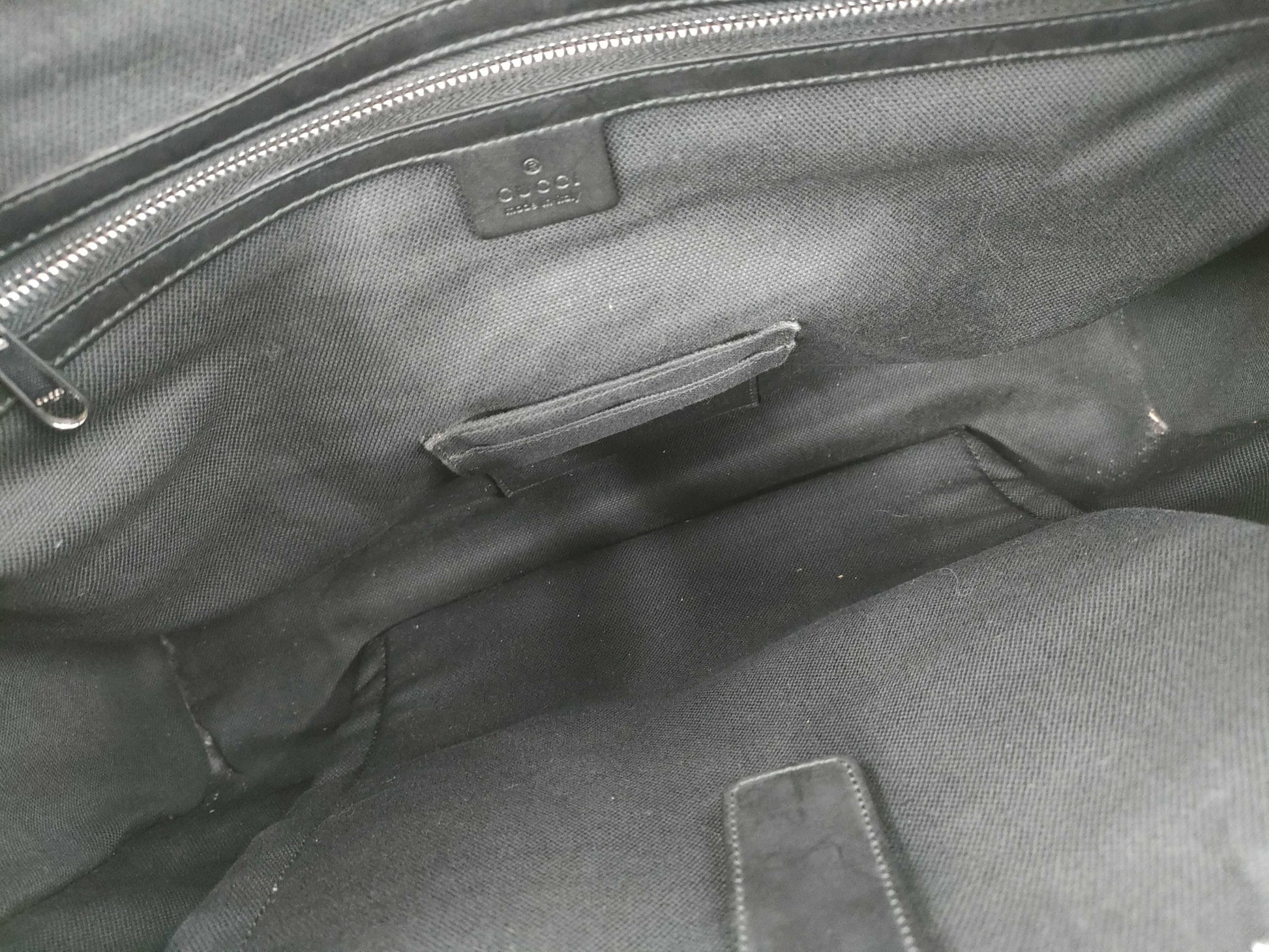 GUCCI GG Supreme Briefcase PVC/Leather Business Bag