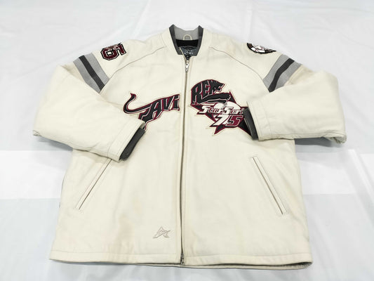AVIREX Leather Stadium Jacket, Size XXL