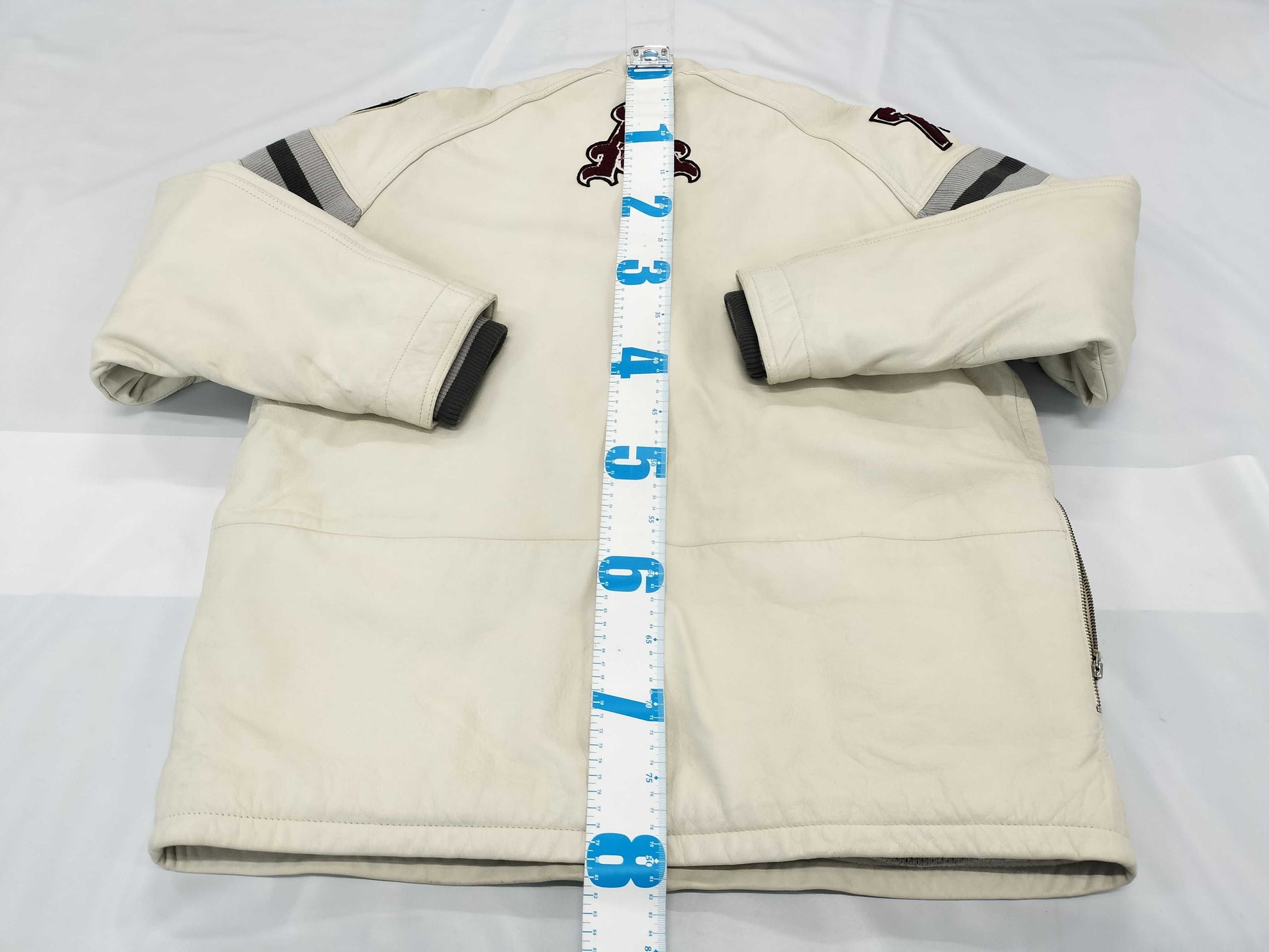 AVIREX Leather Stadium Jacket, Size XXL