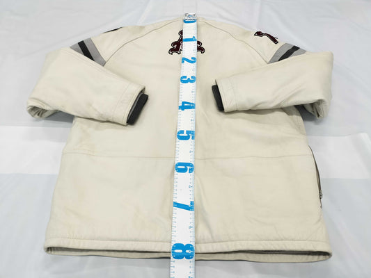 AVIREX Leather Stadium Jacket, Size XXL