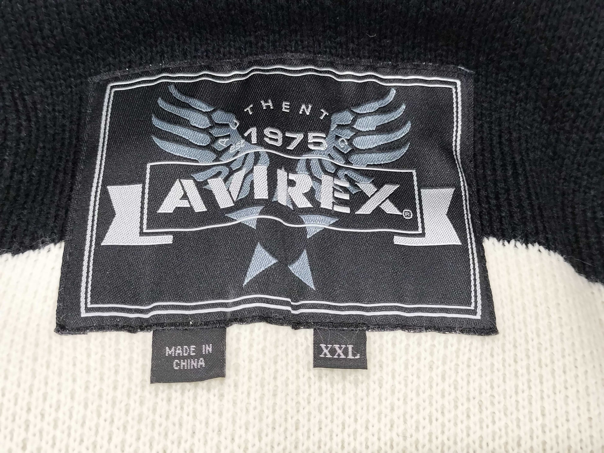 AVIREX Leather Stadium Jacket, Size XXL