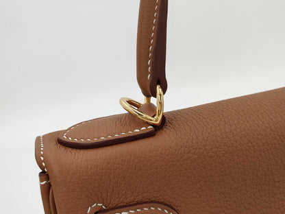 HERMES Kelly 28 Togo with 2025K Gold Hardware, 2-Way Handbag/Shoulder Bag