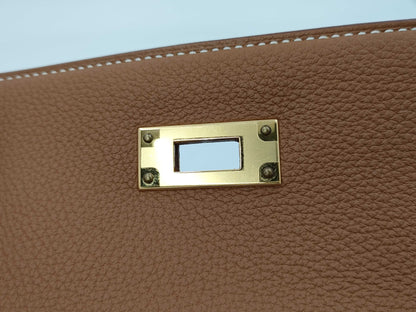 HERMES Kelly 28 Togo with 2025K Gold Hardware, 2-Way Handbag/Shoulder Bag