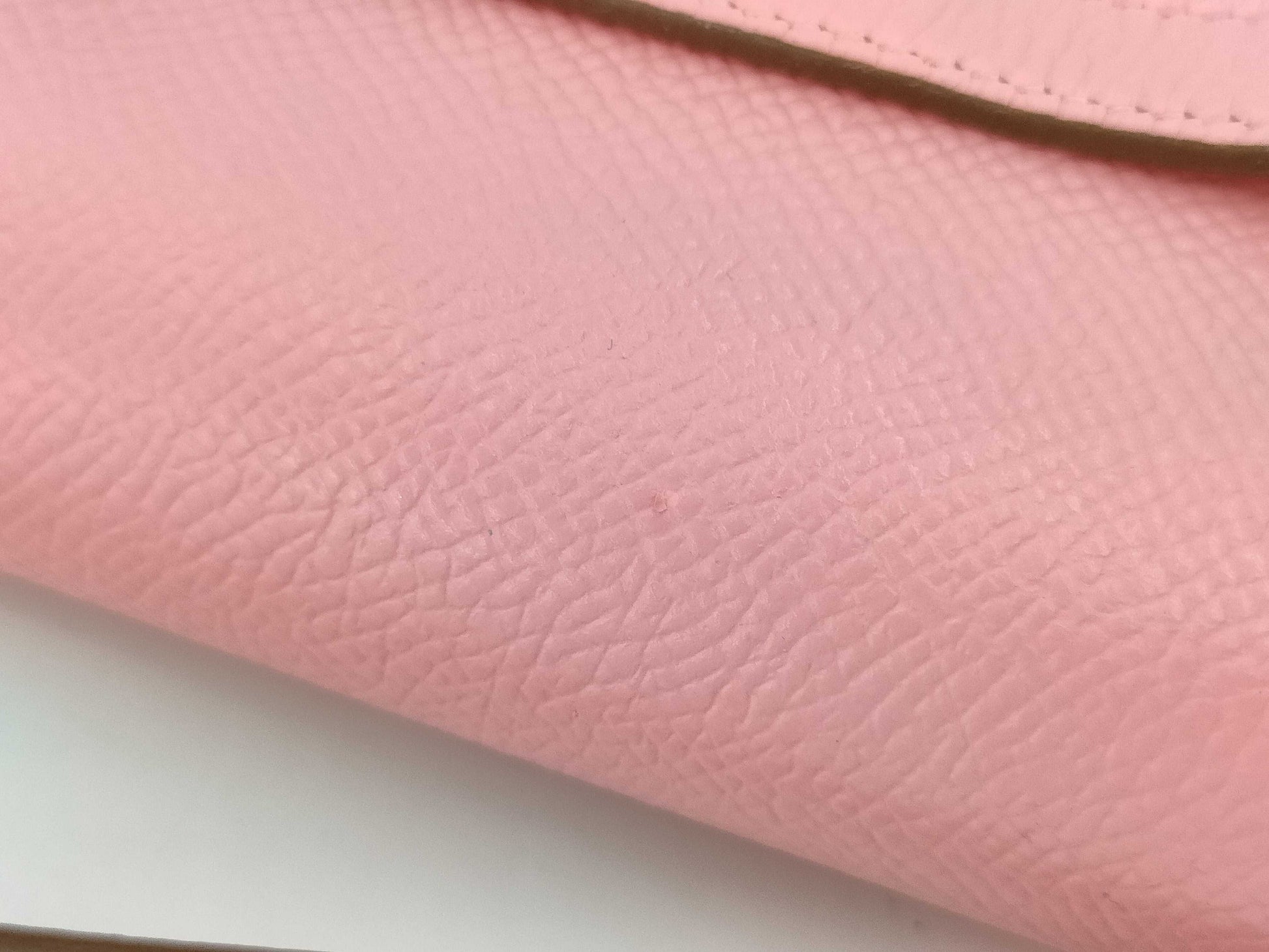 HERMES Kelly Wallet To-Go Epson Rose Confetti Silver Hardware Y Stamp Wallet