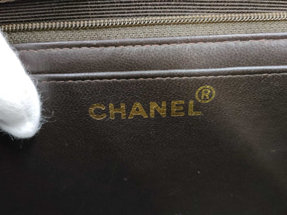 CHANEL Matelasse Lambskin Handbag, Dark Brown, No. 3