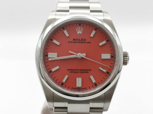 ROLEX Oyster Perpetual 36 126000 M3U08223 Coral Men's Watch