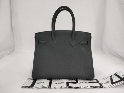 HERMES Birkin 30K Stamped Vert Amande Gold Hardware Handbag