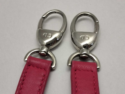 Dior Lady Dior Medium Zip Orange/Pink Cannage Lambskin Leather Silver Handbag 16-BO-0123