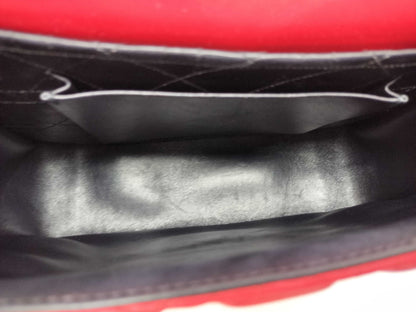 Dior Miss Dior Red Cannage Lambskin Leather Silver Shoulder Bag 01-BO-0174