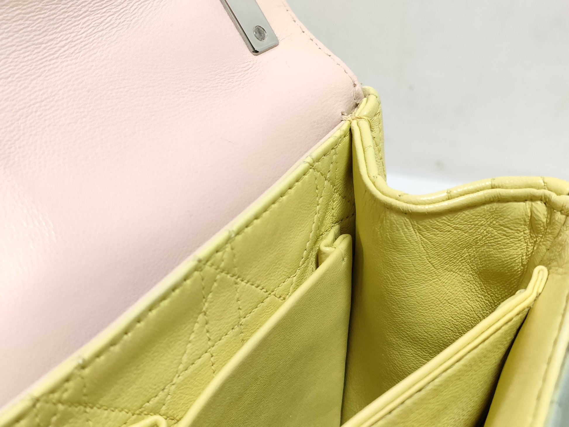 Dior Miss Dior Beige Cannage Lambskin Leather Silver Shoulder Bag 18-MA-0133