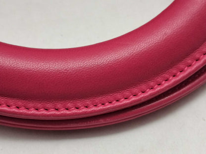 Dior Lady Dior Medium Tricolore Lady Dior Zip Handbag in Orange/Fuchsia/Red Cannage Lambskin Leather with Silver 15-BO-0133