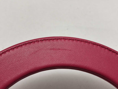 Dior Lady Dior Medium Tricolore Lady Dior Zip Handbag in Orange/Fuchsia/Red Cannage Lambskin Leather with Silver 15-BO-0133