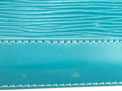 LOUIS VUITTON [Serial Number] RFID Unverifiable FL4183 Louis Vuitton Alma PM Myrtille Blue Epi Leather Handbag with Silver Brass Hardware FL4183