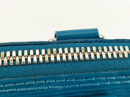LOUIS VUITTON [Serial Number] RFID Unverifiable FL4183 Louis Vuitton Alma PM Myrtille Blue Epi Leather Handbag with Silver Brass Hardware FL4183