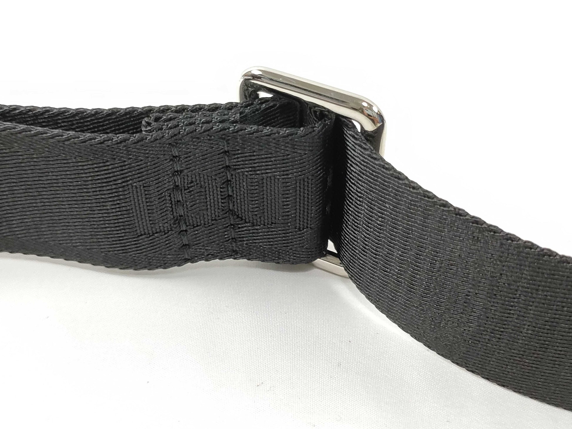 LOUIS VUITTON Louis Vuitton Signature Adjustable Strap, Black/Green, Silver Hardware, 95*4.5*0.5cm Strap