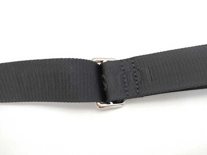 LOUIS VUITTON Louis Vuitton Signature Adjustable Strap, Black/Green, Silver Hardware, 95*4.5*0.5cm Strap