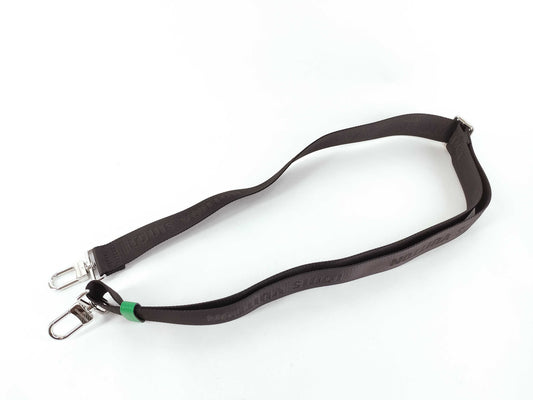 LOUIS VUITTON Louis Vuitton Signature Adjustable Strap Black/Green Silver Hardware 95*4.5*.05cm Other Accessories