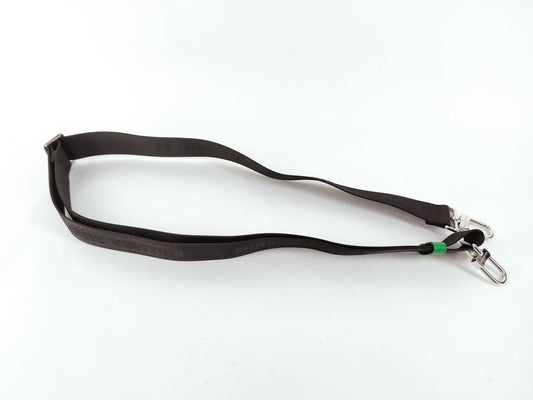 LOUIS VUITTON Louis Vuitton Signature Adjustable Strap Black/Green Silver Hardware 95*4.5*.05cm Other Accessories