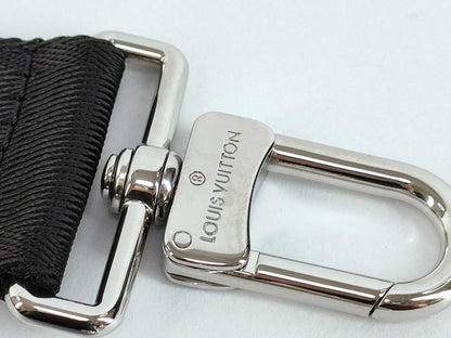 LOUIS VUITTON Louis Vuitton Signature Adjustable Strap Black/Green Silver Hardware 95*4.5*.05cm Other Accessories