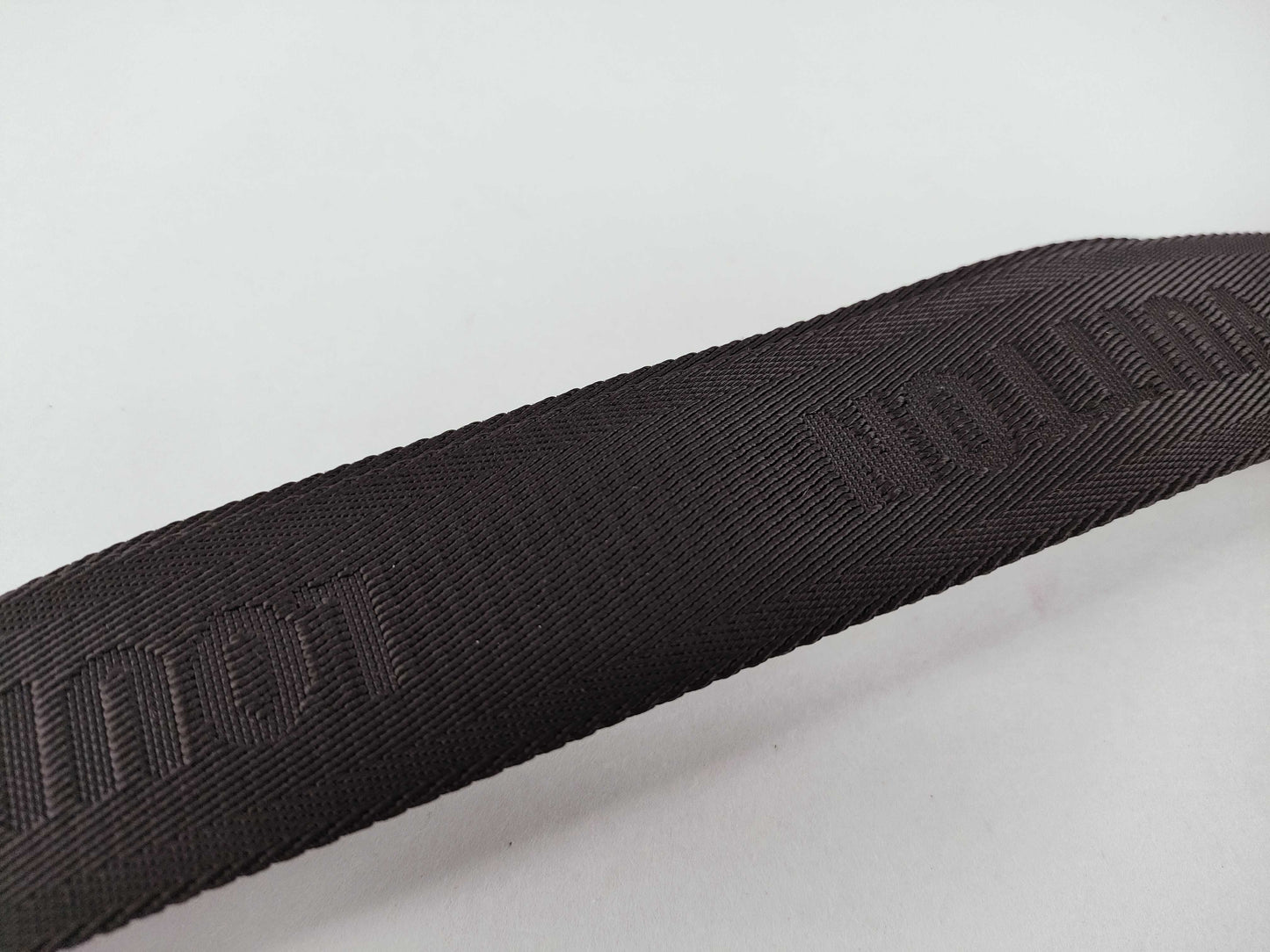 LOUIS VUITTON Louis Vuitton Signature Adjustable Strap Black/Green Silver Hardware 95*4.5*.05cm Other Accessories