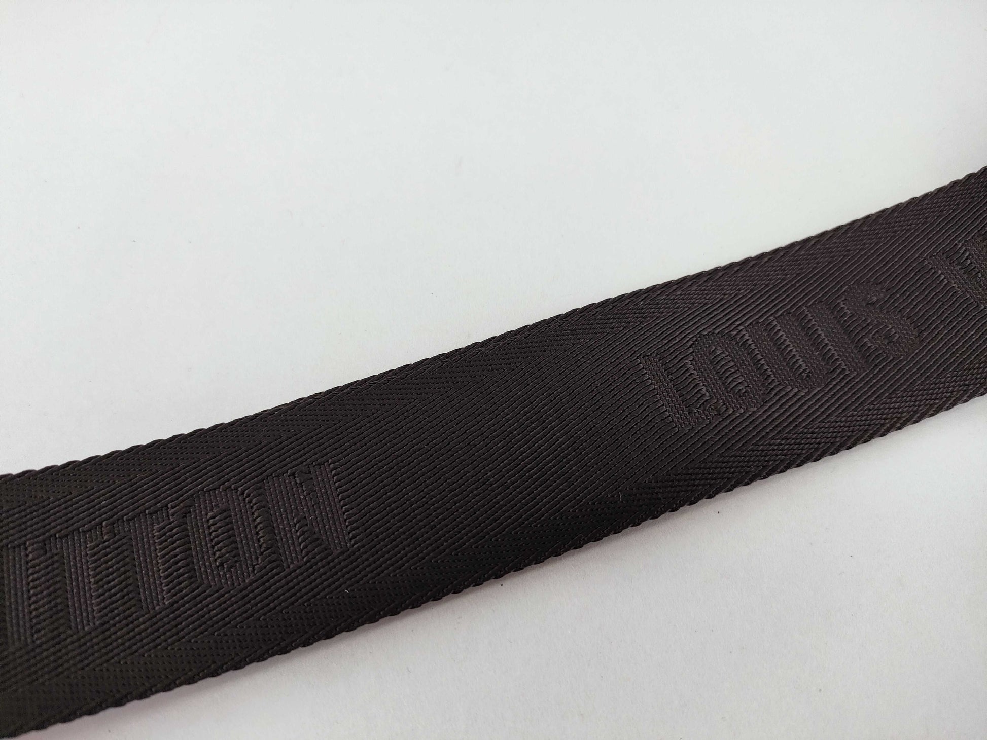 LOUIS VUITTON Louis Vuitton Signature Adjustable Strap Black/Green Silver Hardware 95*4.5*.05cm Other Accessories
