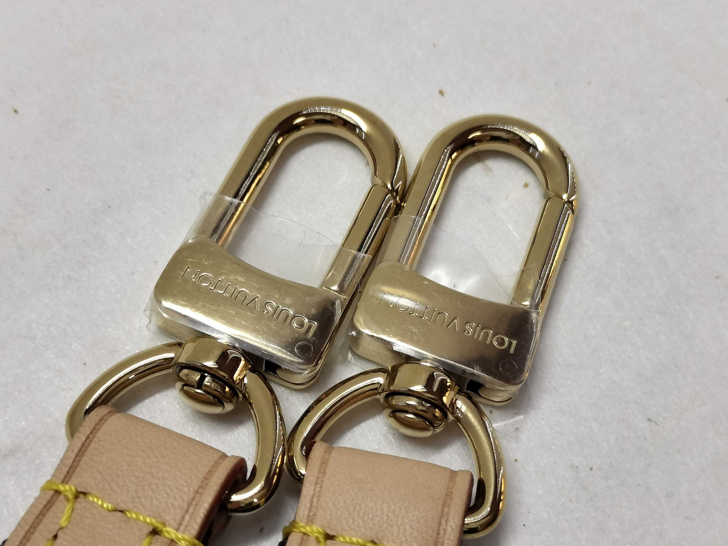 LOUIS VUITTON Signature Strap, Beige/Black/Pink, Signature Canvas, Gold Hardware, 95*4.5*.05cm Strap