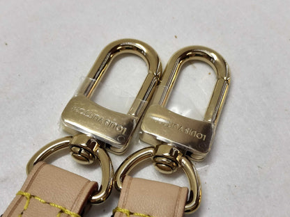 LOUIS VUITTON Signature Strap, Beige/Black/Pink, Signature Canvas, Gold Hardware, 95*4.5*.05cm Strap