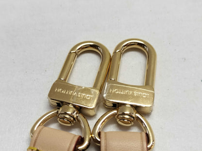 LOUIS VUITTON Signature Strap, Beige/Black/Pink, Signature Canvas, Gold Hardware, 95*4.5*.05cm Strap