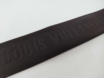 LOUIS VUITTON Louis Vuitton Signature Adjustable Strap Black with Black Hardware 95*5*.05cm Other Accessories