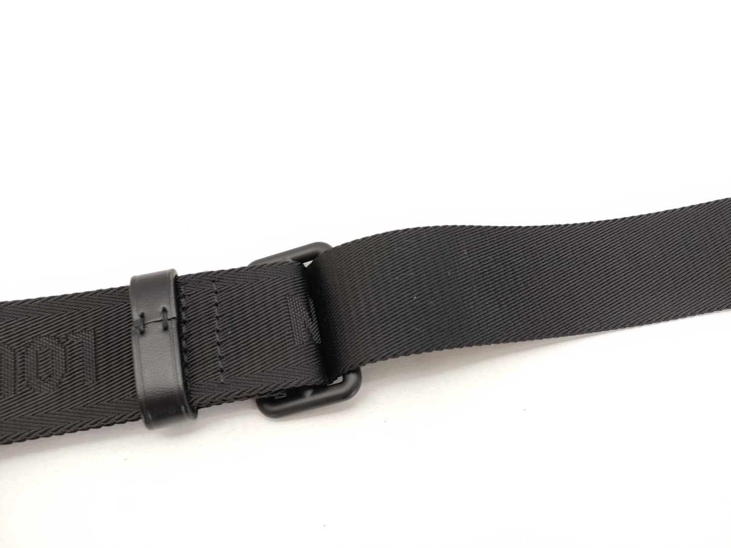 LOUIS VUITTON Louis Vuitton Signature Adjustable Strap, Black with Black Hardware, 95*4.5*0.5cm Strap