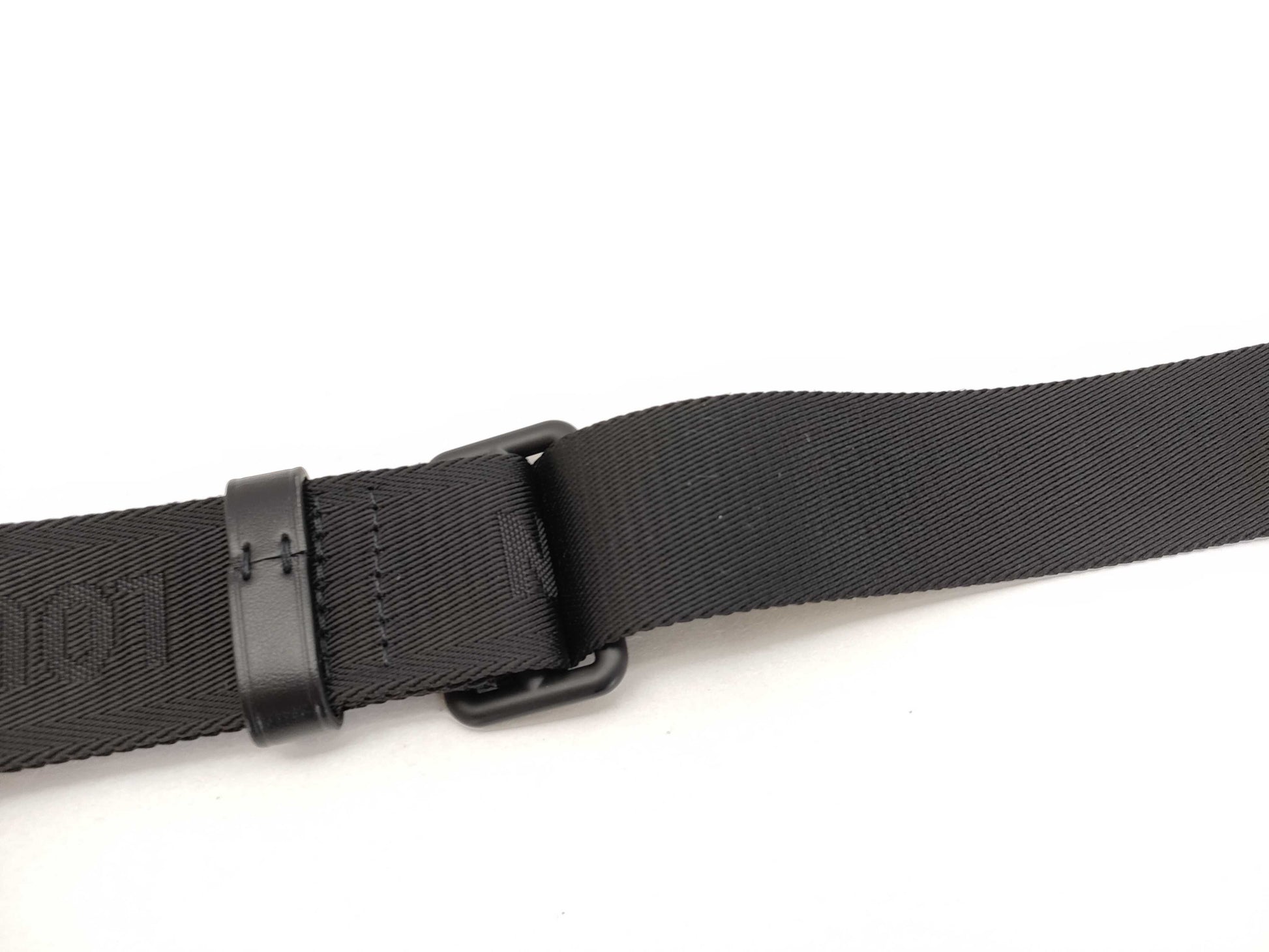 LOUIS VUITTON Louis Vuitton Signature Adjustable Strap, Black with Black Hardware, 95*4.5*0.5cm Strap