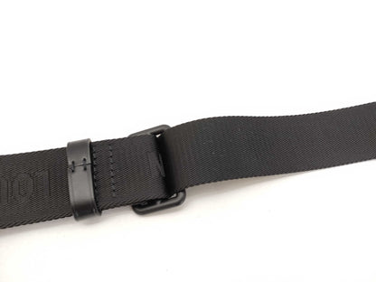 LOUIS VUITTON Louis Vuitton Signature Adjustable Strap, Black with Black Hardware, 95*4.5*0.5cm Strap