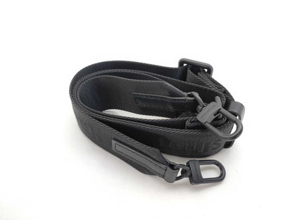 LOUIS VUITTON Louis Vuitton Signature Adjustable Strap, Black with Black Hardware, 95*4.5*0.5cm Strap