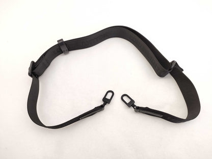 LOUIS VUITTON Louis Vuitton Signature Adjustable Strap, Black with Black Hardware, 95*4.5*0.5cm Strap