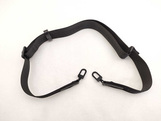 LOUIS VUITTON Louis Vuitton Signature Adjustable Strap, Black with Black Hardware, 95*4.5*0.5cm Strap