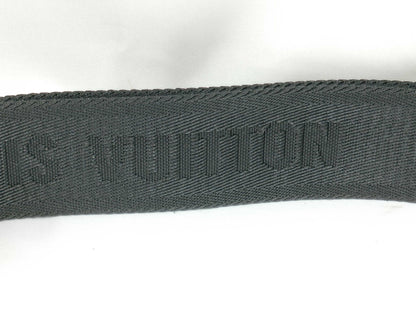 LOUIS VUITTON Louis Vuitton Signature Adjustable Strap Black with Black Hardware 95*4.5*0.5cm Strap