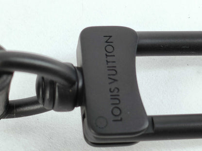 LOUIS VUITTON Louis Vuitton Signature Adjustable Strap Black with Black Hardware 95*4.5*.05cm Other Accessories