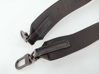 LOUIS VUITTON Louis Vuitton Signature Adjustable Strap Black with Black Hardware 95*4.5*.05cm Other Accessories