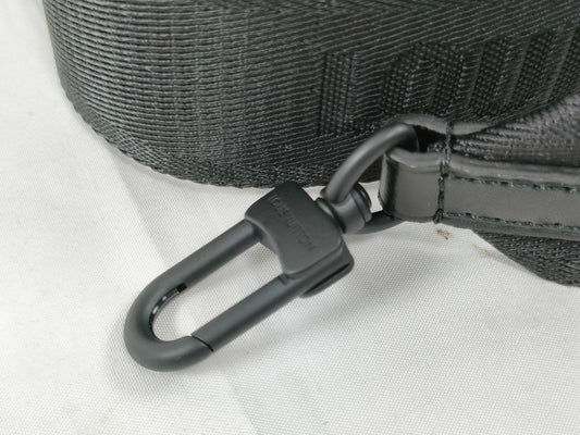 LOUIS VUITTON Louis Vuitton Signature Adjustable Strap, Black with Black Hardware, 95*4.5*0.5cm Strap